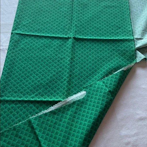 Mermaid Teal Pattern Fabric - Picture 4 of 4